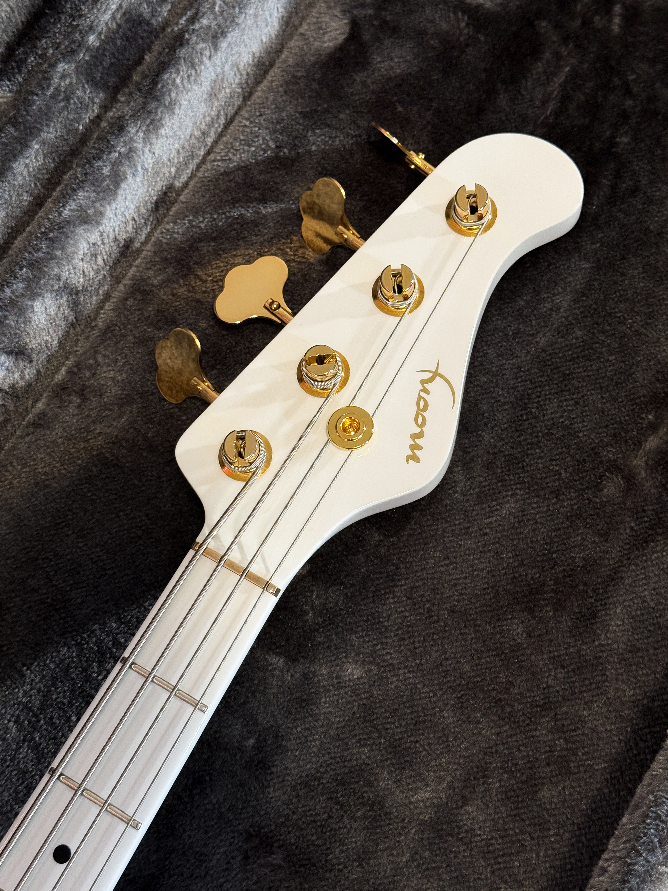 2022 Moon Custom Guitars Japan JJ-4 Larry Graham Signature - Snow White
